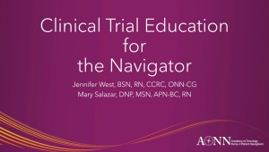 AONN+ Clinical Trial Education Webinar Series