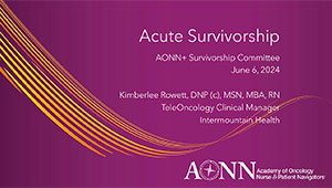Acute Survivorship