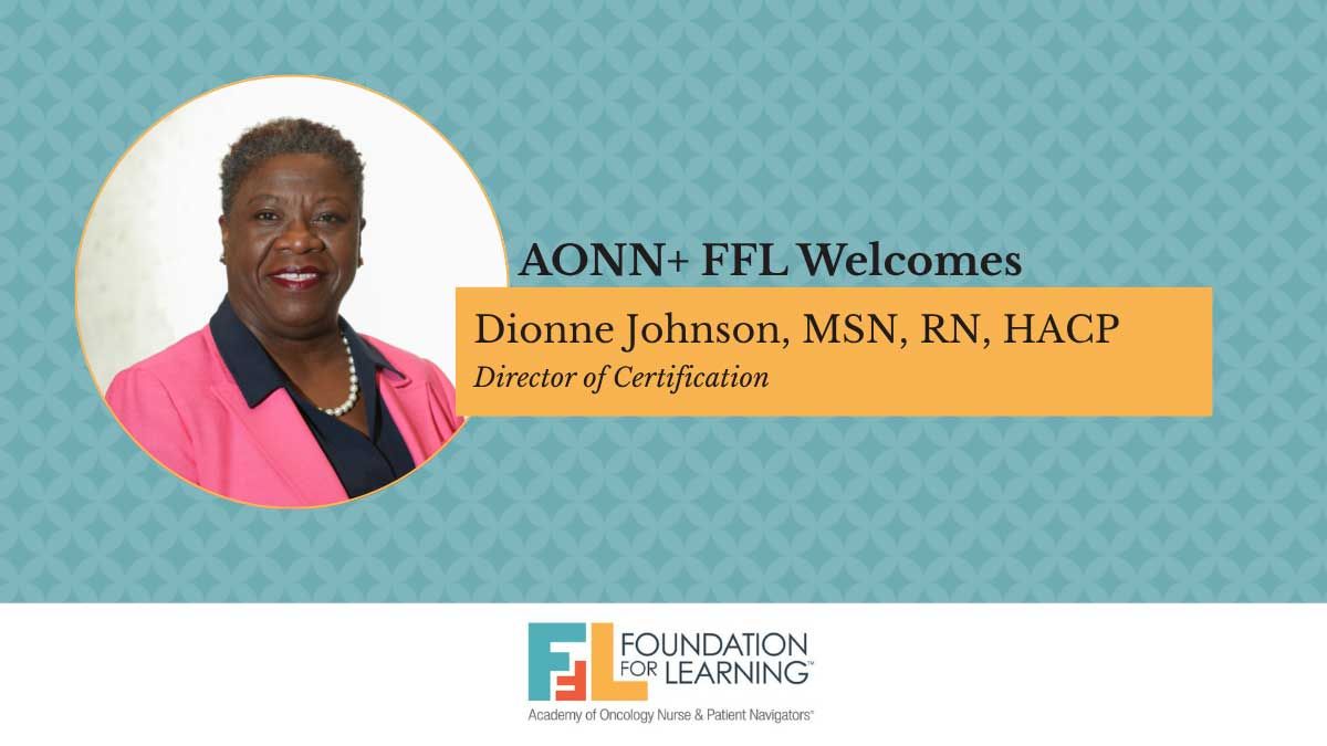 AONN+ FFL Welcomes Dionne Johnson