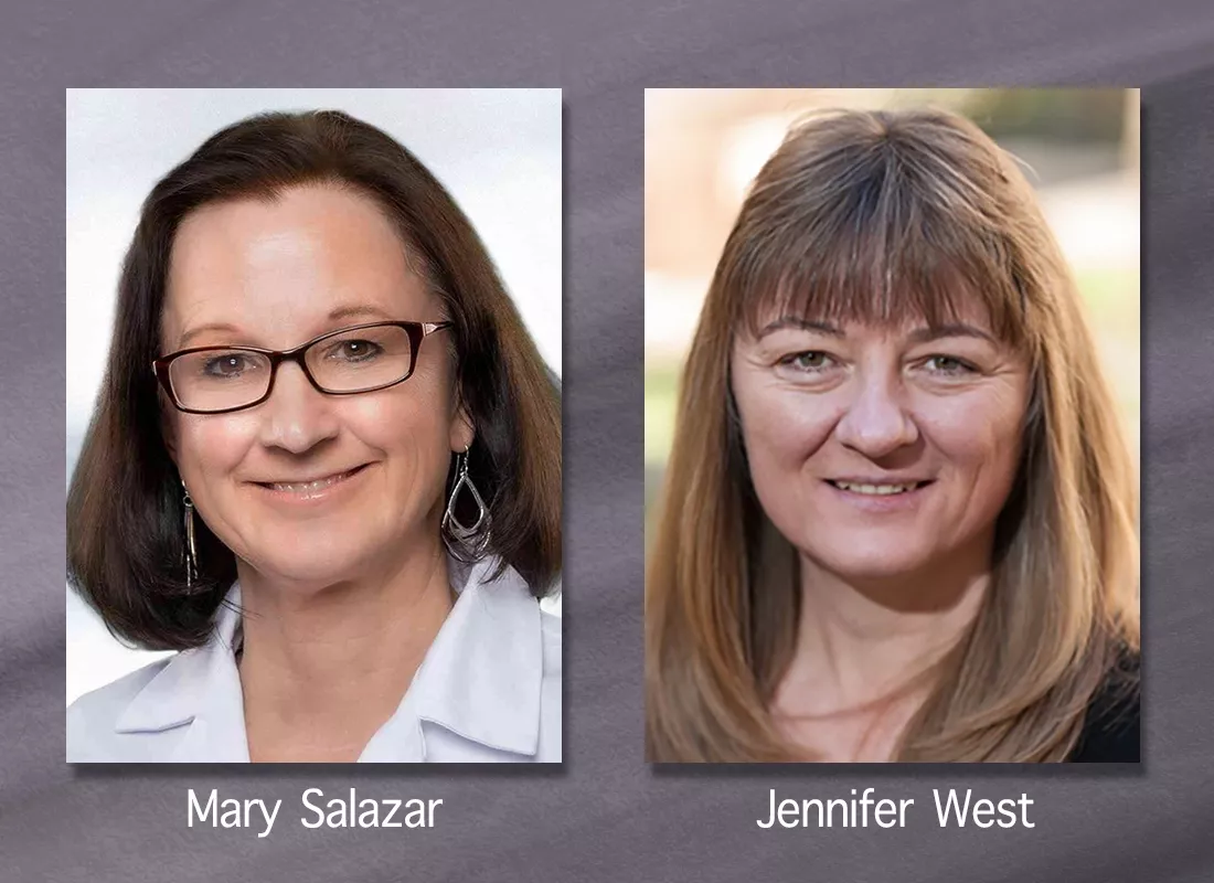 Mary Salazar and Jennifer West